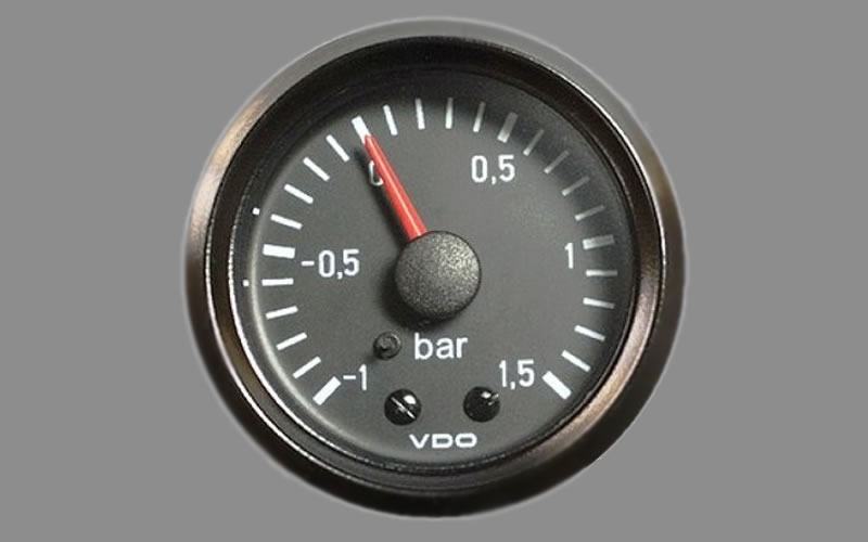 Turbo Boost Gauge -1 tot 1.5Bar